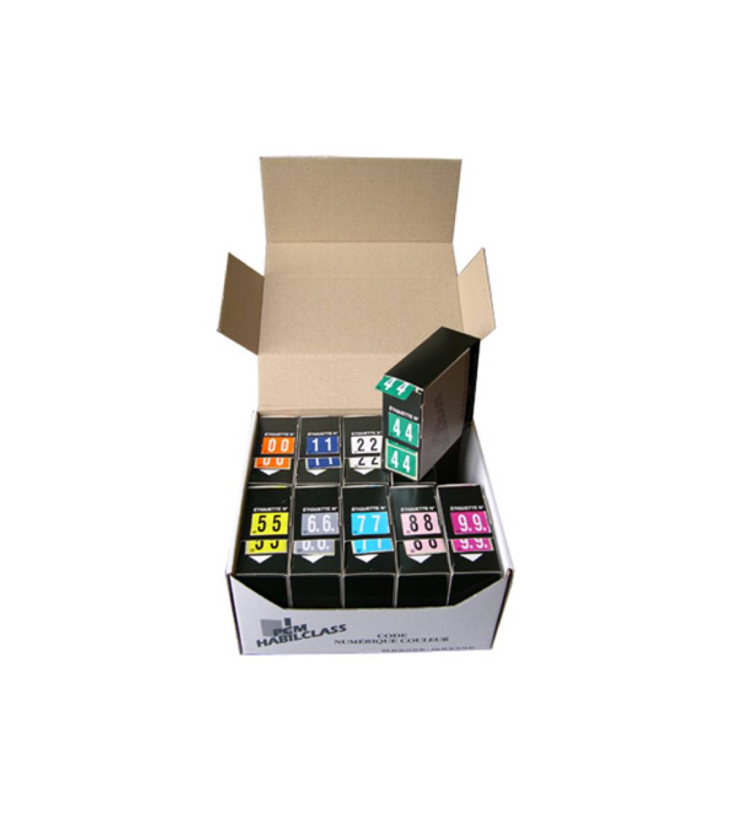 Etiquettes numériques couleur